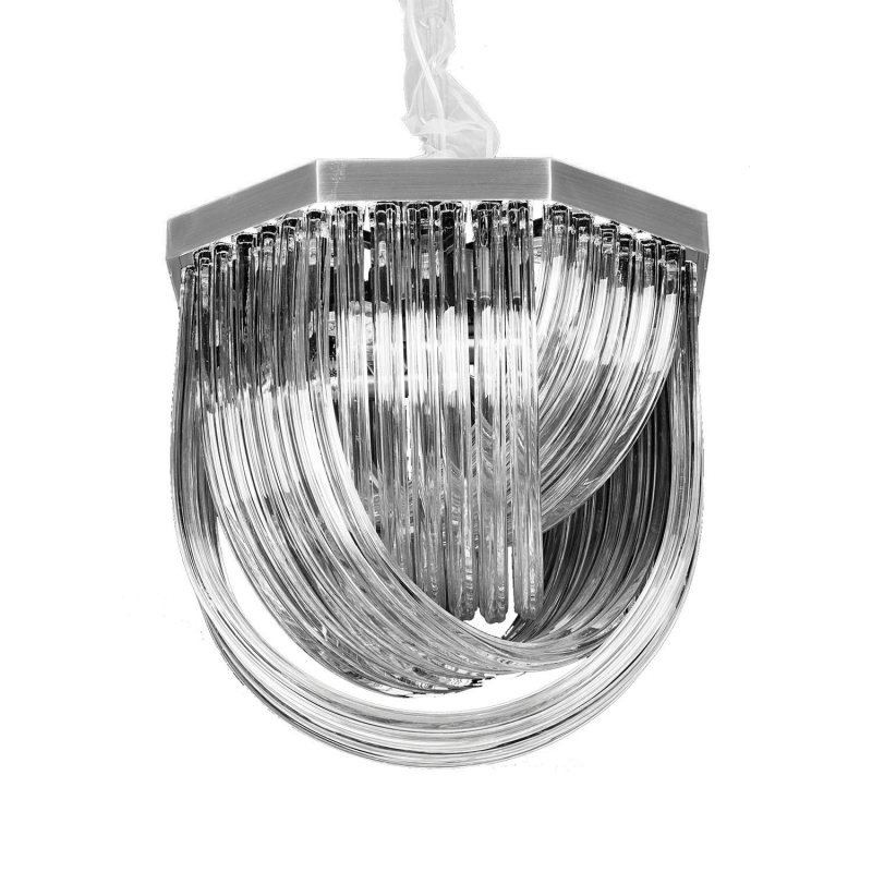 Подвесной светильник Delight Collection Murano Glass A001-400 L4 silver/smoky gray в Санкт-Петербурге