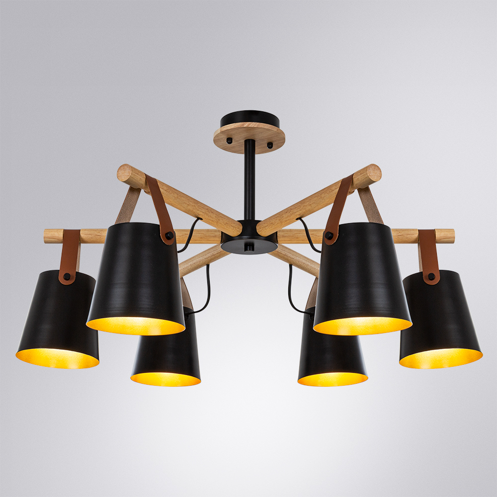 Люстра на штанге Arte Lamp Thomas A7032PL-6BK в Санкт-Петербурге