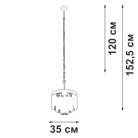 Подвесная люстра Vitaluce V53570-8/7 в Санкт-Петербурге