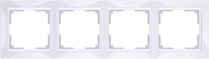 Рамка Werkel Snabb Basic на 4 поста белый WL03-Frame-04 4690389098772 в Санкт-Петербурге