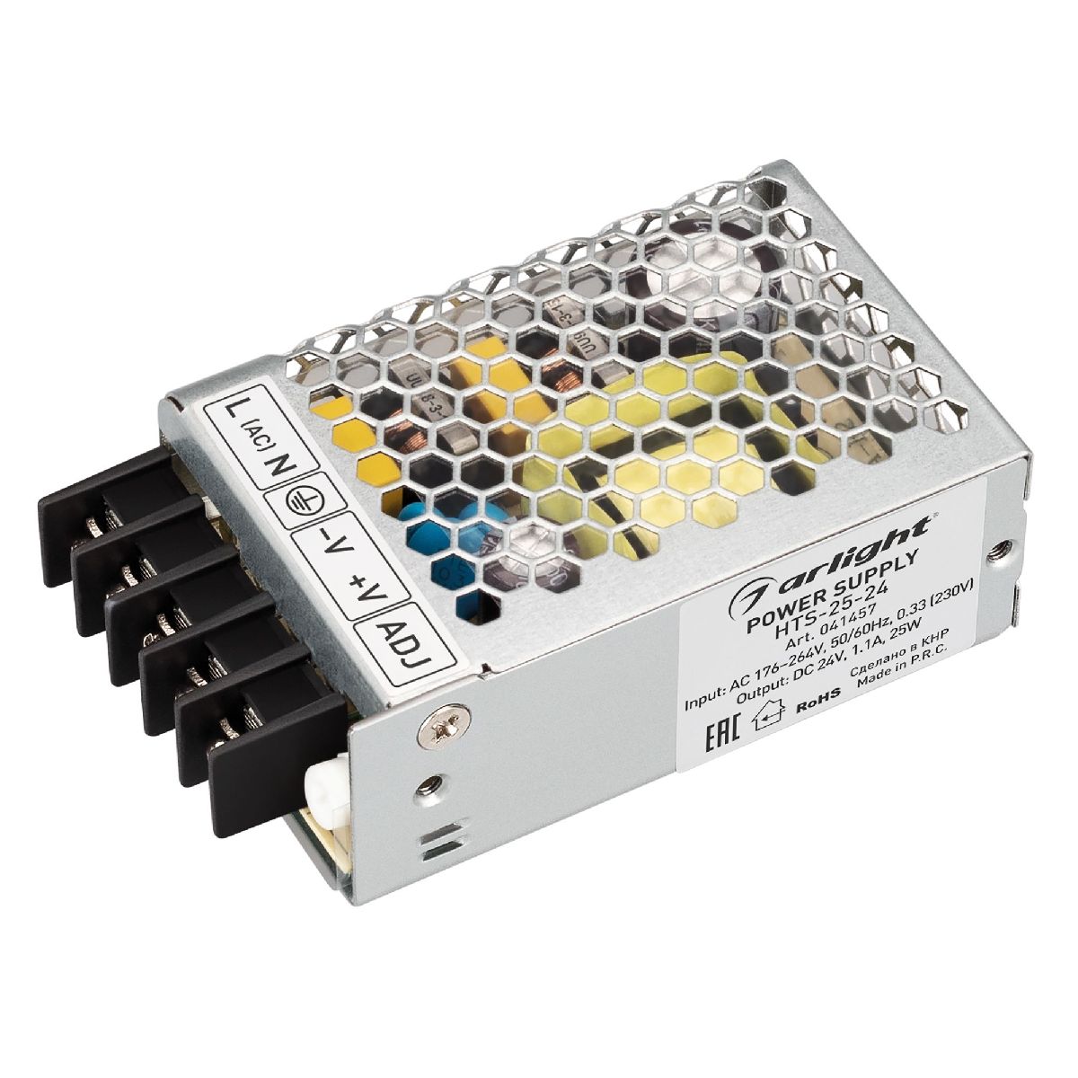 Блок питания Arlight HTS-25-24 (24V, 1.1A, 25W, IP20) 041457 в #REGION_NAME_DECLINE_PP#