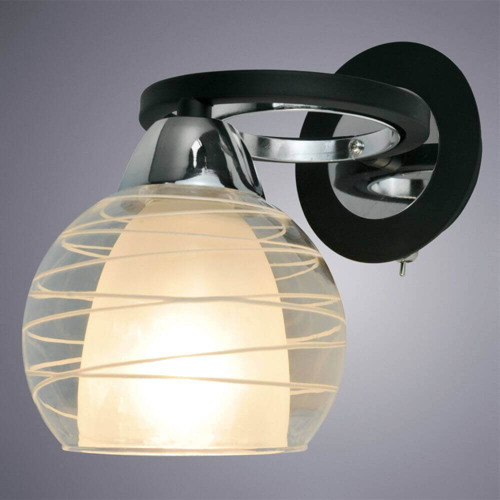 Бра Arte Lamp Ginevra A1604AP-1BK в Санкт-Петербурге