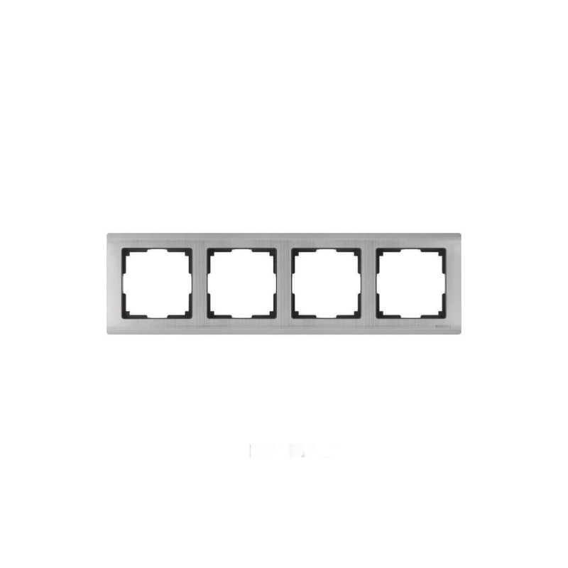 Рамка Werkel Metallic на 4 поста глянцевый никель WL02-Frame-04 4690389045936 в Санкт-Петербурге
