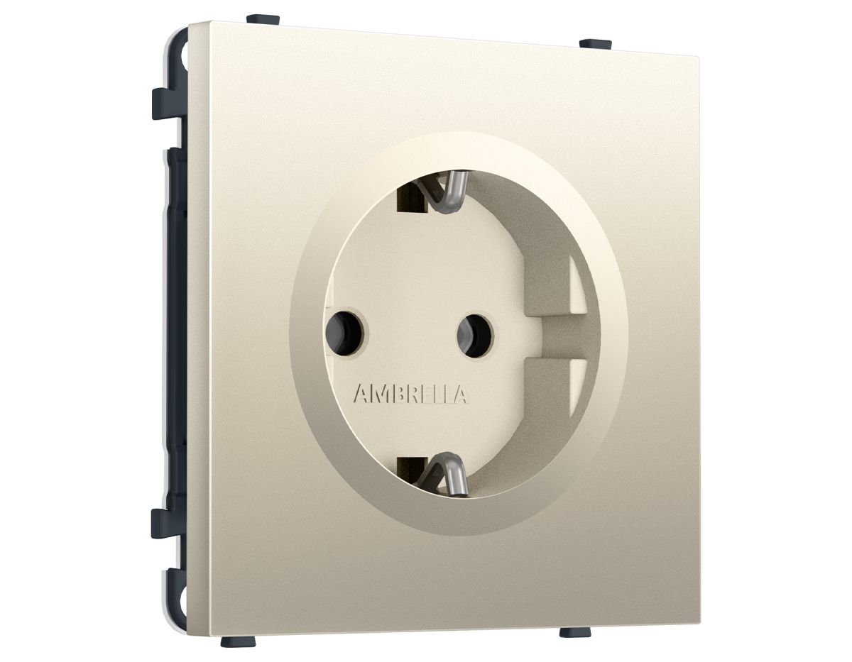 Комплект механизма электрической розетки SIGMA Шёлк 50Hz 2P+E с/з 16A-250V QUANT PRO Ambrella Volt MS546010 (SP5460, PR141) в #REGION_NAME_DECLINE_PP#
