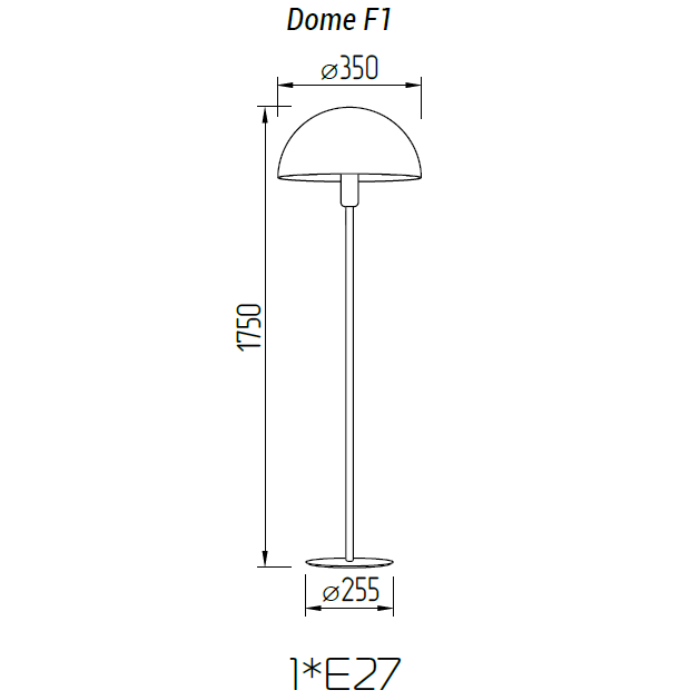 Торшер TopDecor Dome F1 10 R в Санкт-Петербурге