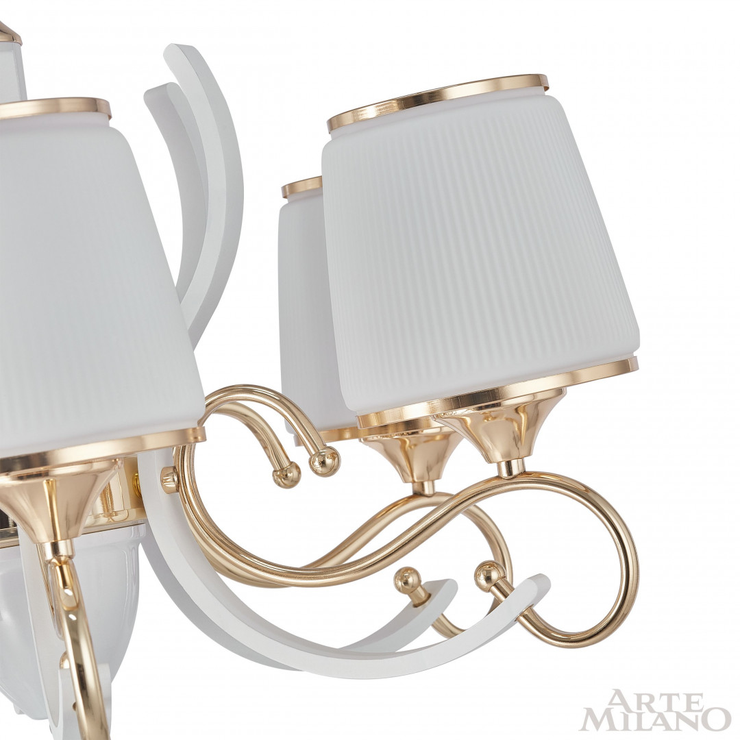 Подвесная люстра Arte Milano Florentia-3857 303857/8 Wh/Gd в Санкт-Петербурге