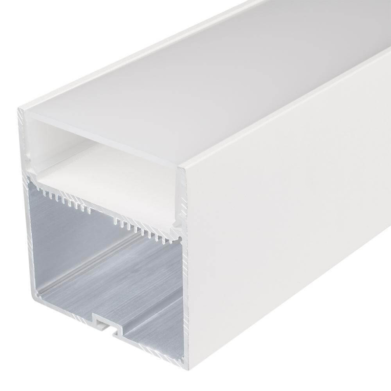 Профиль с экраном Arlight SL-LINE-7477-2500 WHITE+OPAL 021372 в Санкт-Петербурге