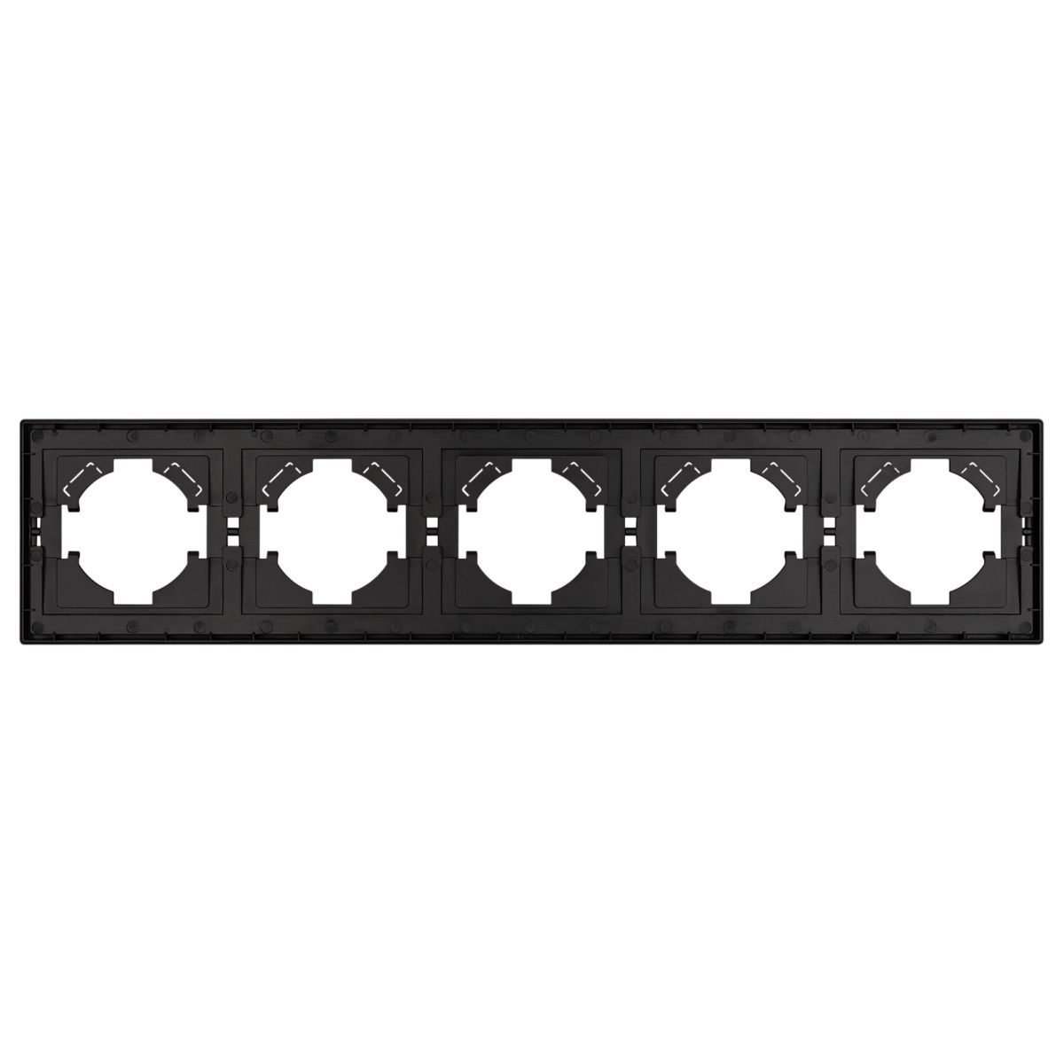 Рамка пластиковая на 5 постов Arlight FRM-TENDO-SFPL-5-BK 054657 в Санкт-Петербурге