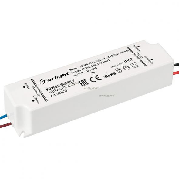 Блок питания Arlight ARPV-LP24060-PFC (24V, 2.5A, 60W) 023253 в Санкт-Петербурге