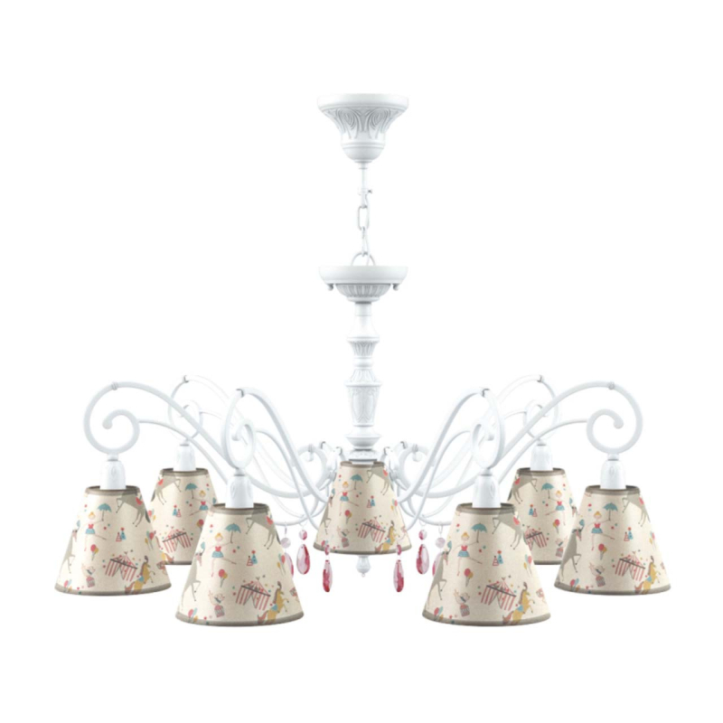 Подвесная люстра Lamp4you Classic E3-07-WM-LMP-O-14-CRL-E3-07-PK-DN в Санкт-Петербурге