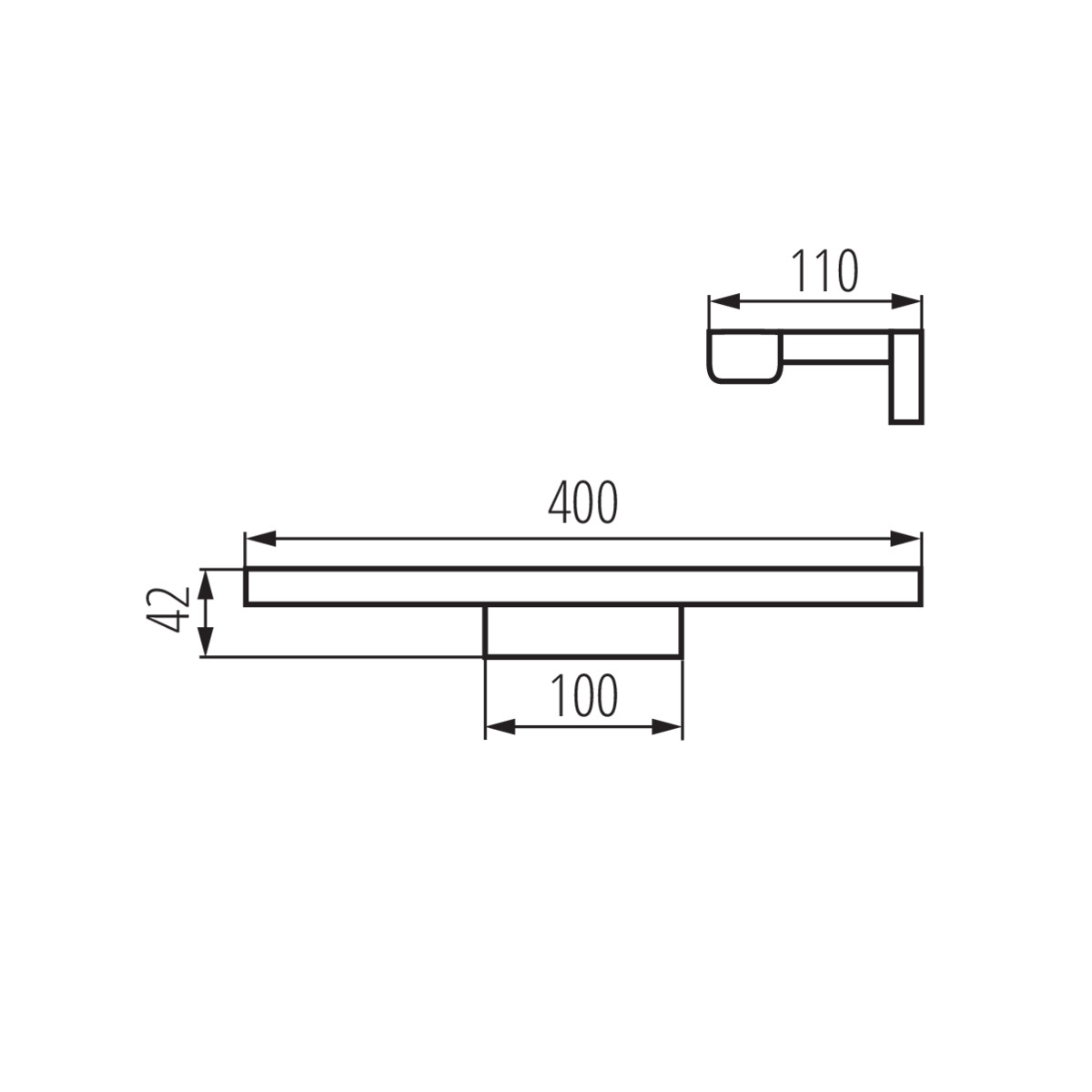 Подсветка для зеркал Kanlux Asten IP44 8W-NW-B 26683 в #REGION_NAME_DECLINE_PP#