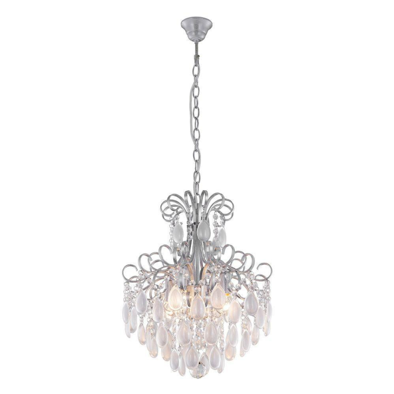 Подвесная люстра Crystal Lux Sevilia SP4 Silver в #REGION_NAME_DECLINE_PP#