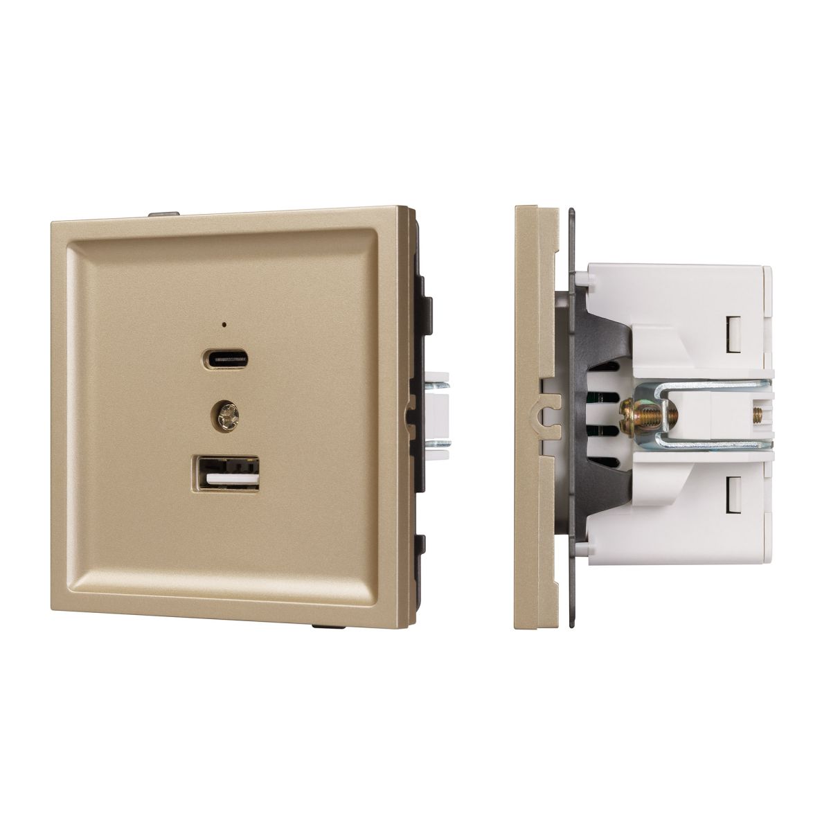 Механизм USB розетки Arlight SCT-TENDO-MUAC-SFPL-GD (5V, 3A, QC3) 054537 в Санкт-Петербурге