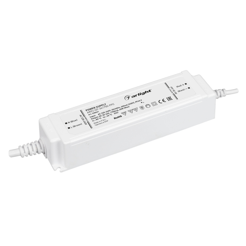 Блок питания Arlight ARPJ-SP-341750-PFC (60W, 20-34V, 1.75A) 038621 в Санкт-Петербурге