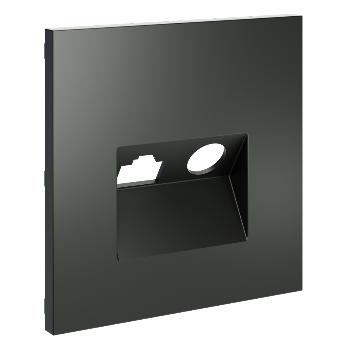 Накладка для розетки TV+RJ45 кат. 6 Voltum S70 (титан) VLS002706 в #REGION_NAME_DECLINE_PP#