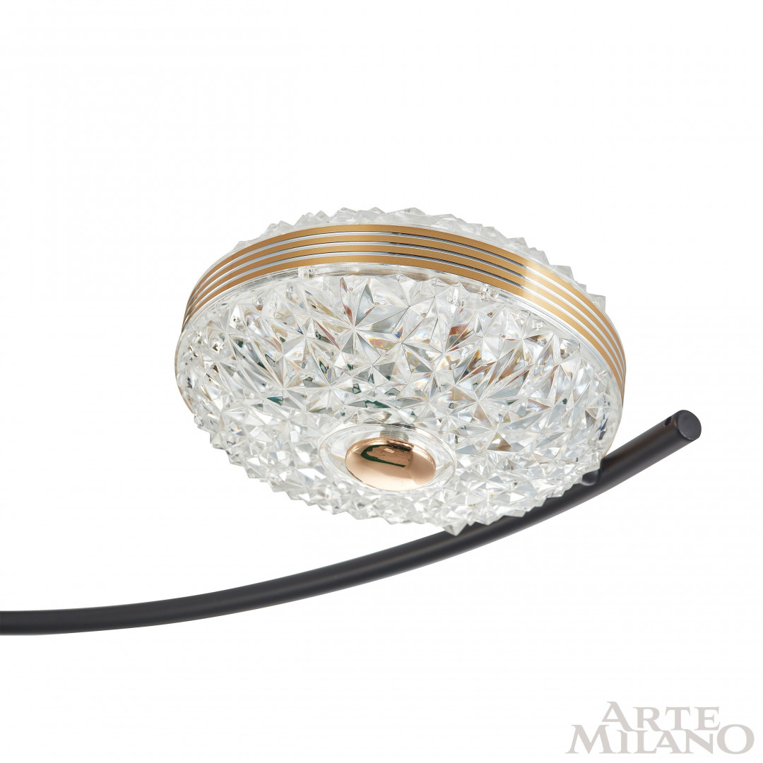 Потолочная люстра Arte Milano Ferrara 279169/4+4 BK/GD в #REGION_NAME_DECLINE_PP#