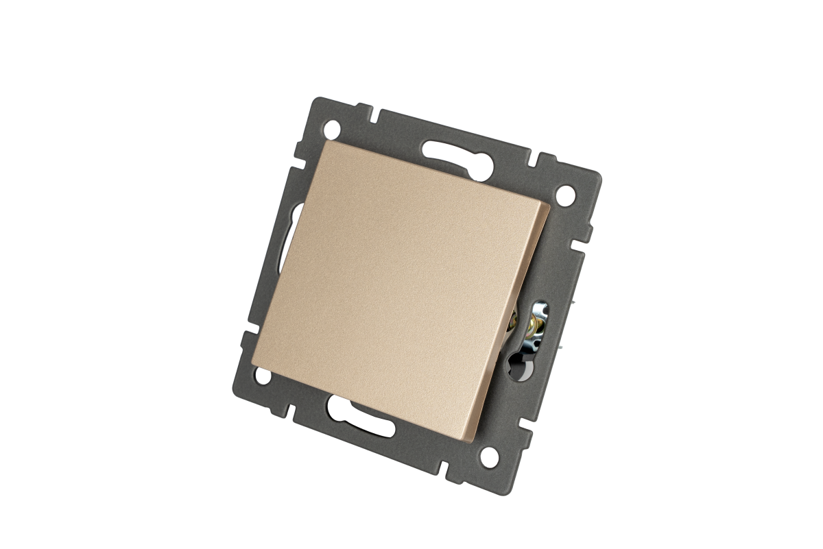 Механизм выключателя одноклавишный проходной Arlight SWT-MKP1-PL-GD-V (250V, 10A) 049874 в Санкт-Петербурге
