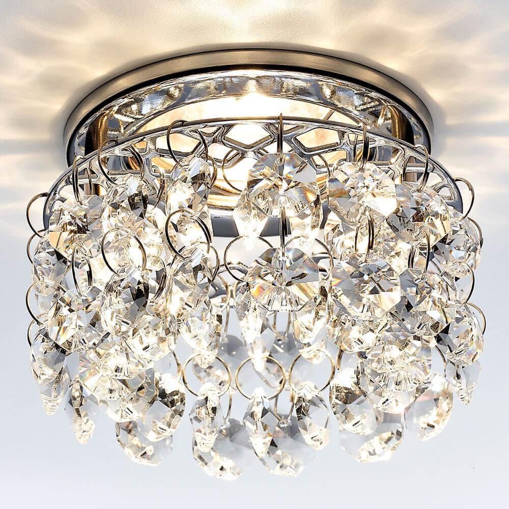 Встраиваемый светильник Ambrella Light Crystal K309 CL/G в #REGION_NAME_DECLINE_PP#