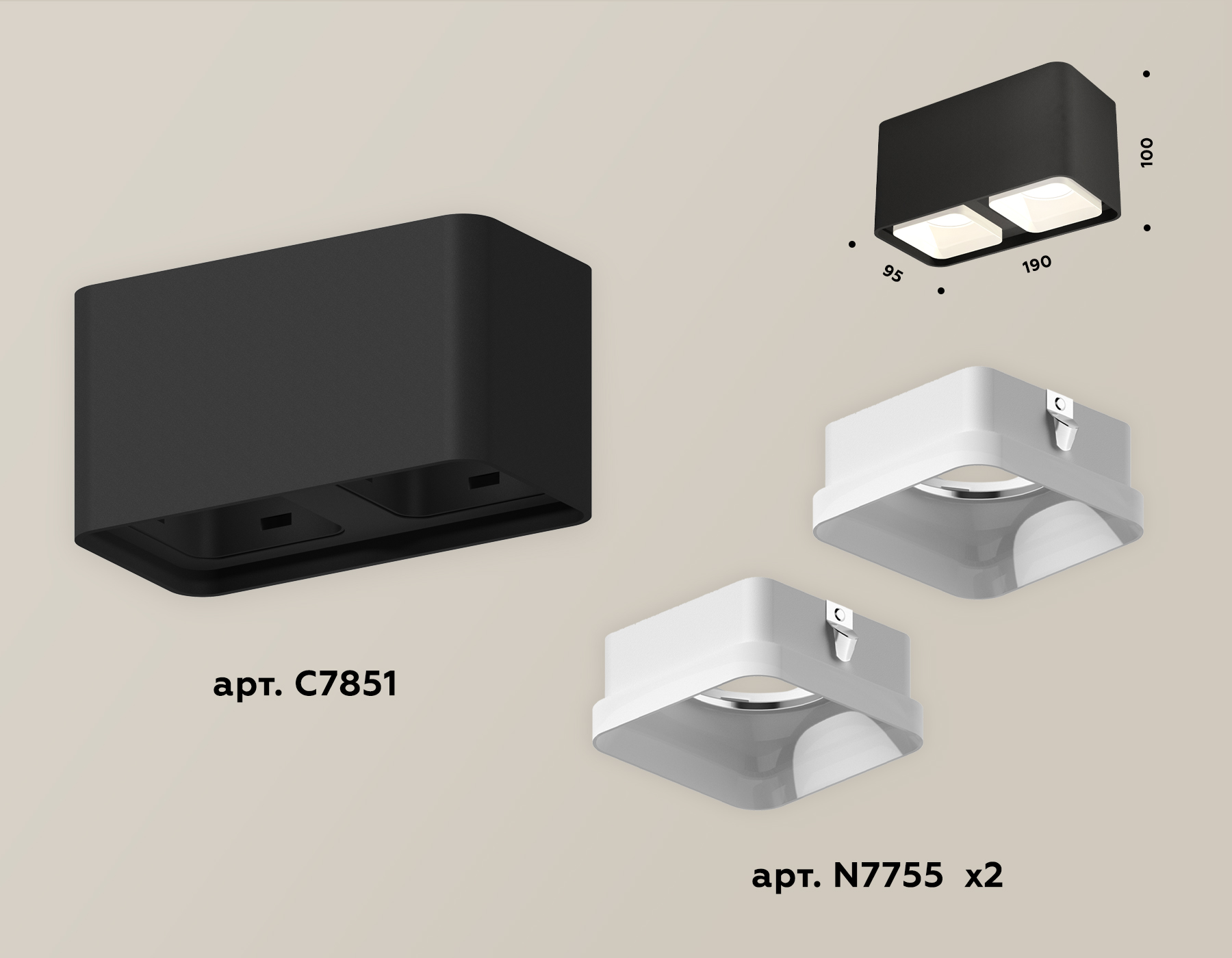 Потолочный светильник Ambrella Light Techno Spot XS7851021 (C7851, N7755) в Санкт-Петербурге