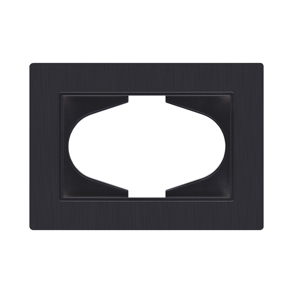 Рамка для двойной розетки, черный матовый Kollinger Eleganz Plex EP120BM в #REGION_NAME_DECLINE_PP#