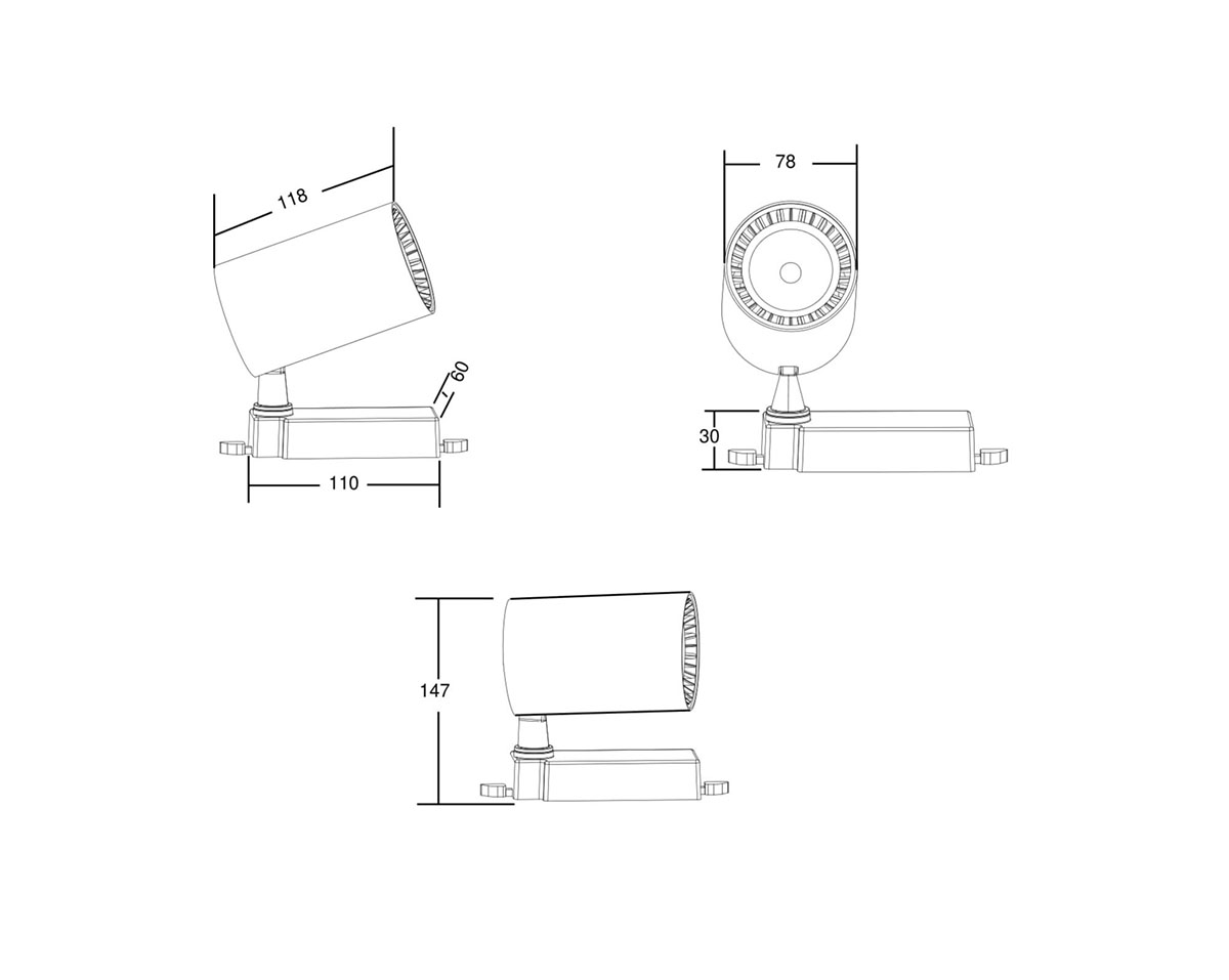 Трековый светильник Maytoni Technical Vuoro TR029-3-10W4K-B в Санкт-Петербурге