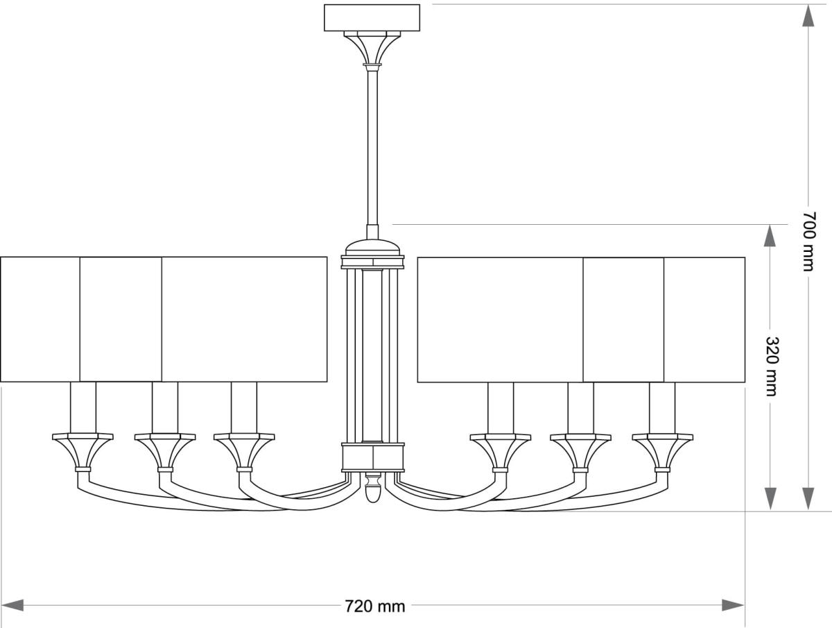 Подвесная люстра Kutek Decor Abazur DEC-ZW-6 (P/A) в #REGION_NAME_DECLINE_PP#