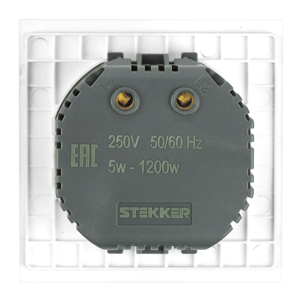 Выключатель диммирующий Stekker Мия RSW10-3106-01 белая магнолия 50566 в #REGION_NAME_DECLINE_PP#