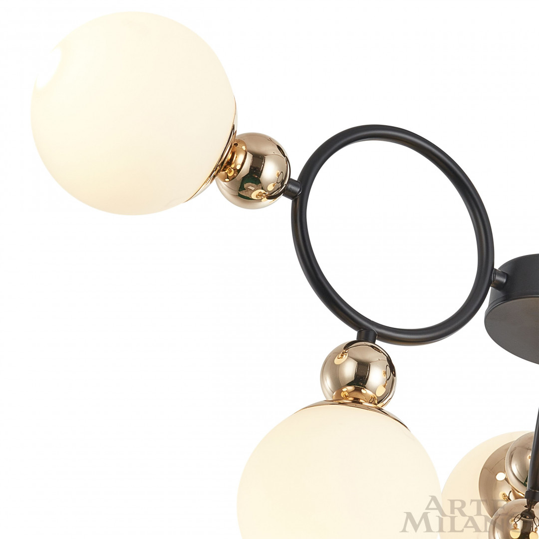 Потолочная люстра Arte Milano Neapolis 274307/6 BK/GD в #REGION_NAME_DECLINE_PP#