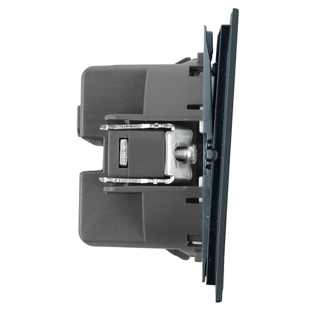 Переключатель 2-клавишный (механизм) Stekker Мия 250В 10А RSW10-3107-05 черный бархат 50448 в Санкт-Петербурге