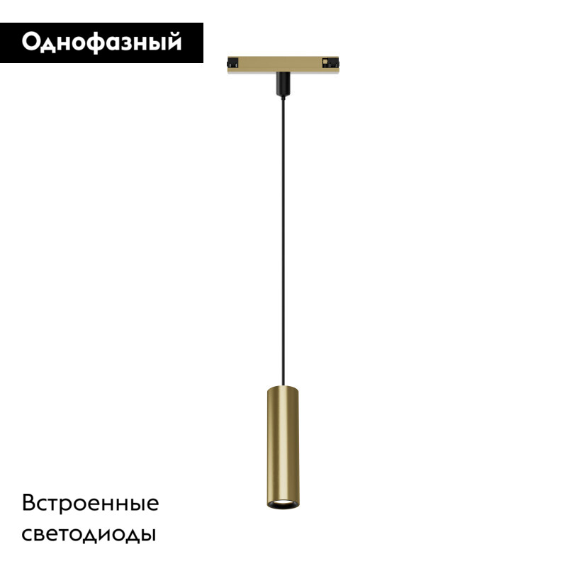 Трековый однофазный светильник Denkirs Shine spot DK5744-SB в Санкт-Петербурге