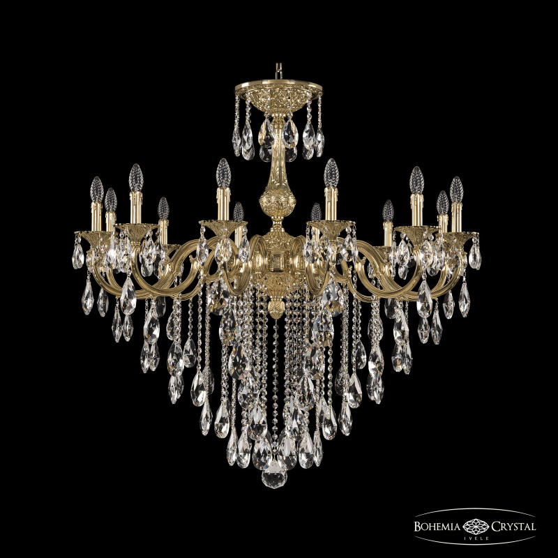 Подвесная люстра Bohemia Ivele Crystal Verona 72101/12/360 B G в Санкт-Петербурге