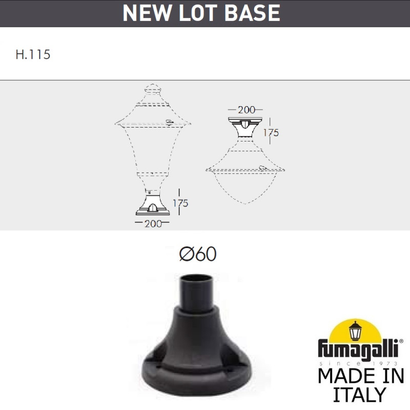 Садовый светильник Fumagalli F50.115.000.AXE27 в Санкт-Петербурге