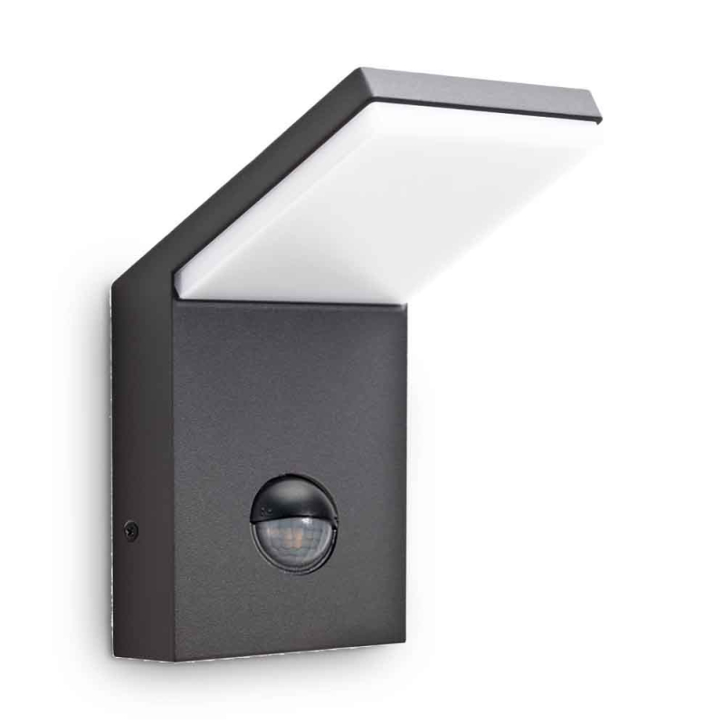 Уличный настенный светодиодный светильник Ideal Lux Style AP1 Sensor Antracite 221519 в Санкт-Петербурге