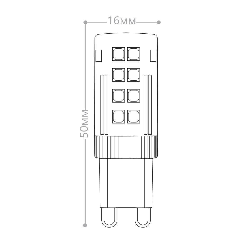 Лампа светодиодная Feron G9 5W 6400K Прямосторонняя Матовая LB-432 25771 в #REGION_NAME_DECLINE_PP#