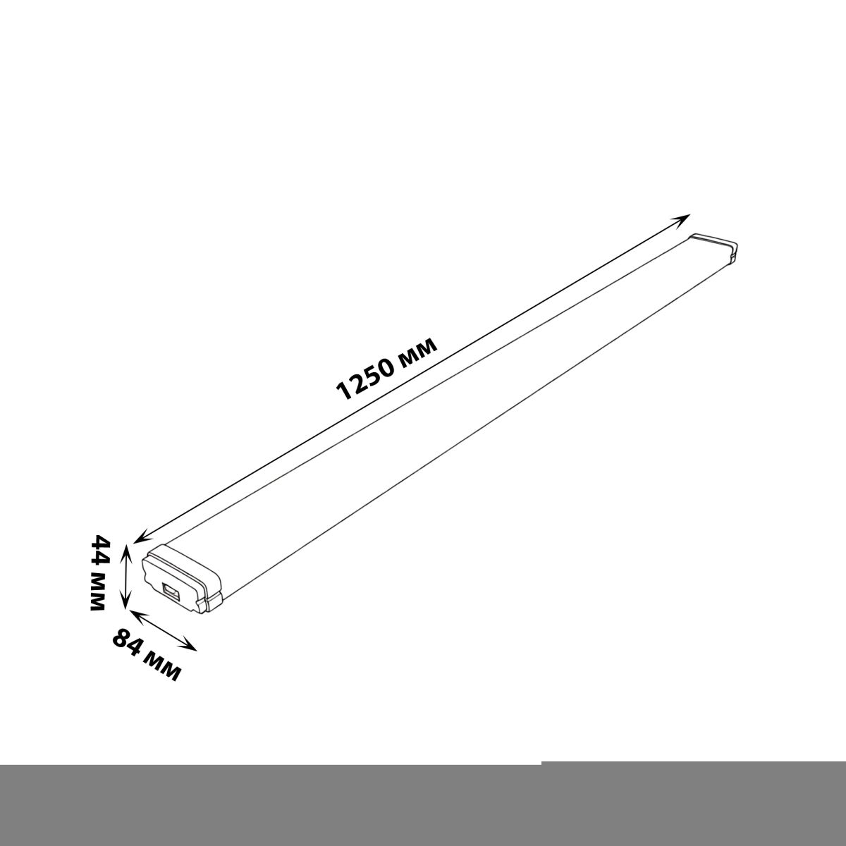 Линейный подвесной светильник Uniel ULO-K21A 40W/4000K/L125/K IP65 WHITE UL-00013700 в #REGION_NAME_DECLINE_PP#