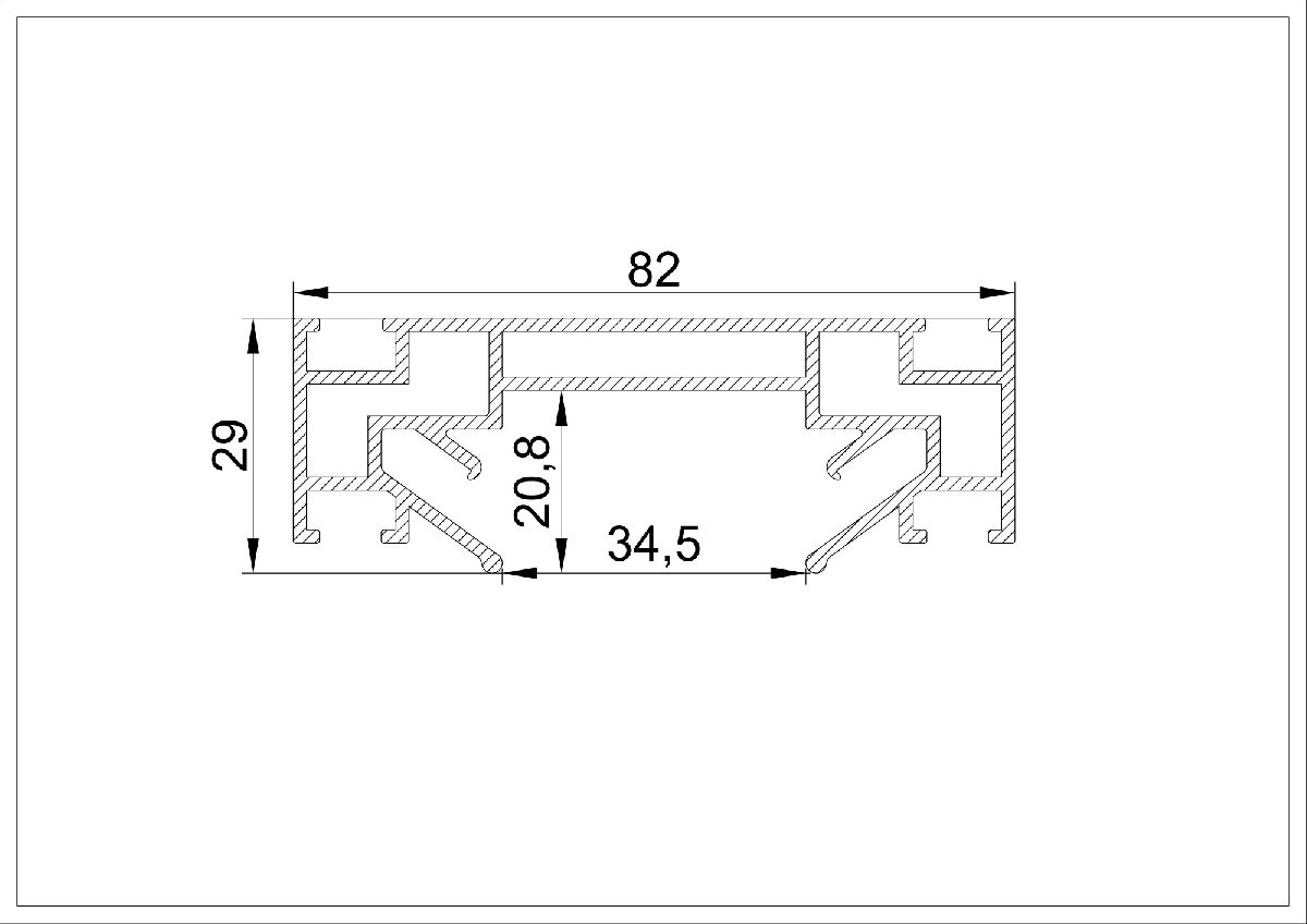 Алюминиевый профиль для установки трека TR2 SWG PRO CAT-TR2-SL 022510 в Санкт-Петербурге