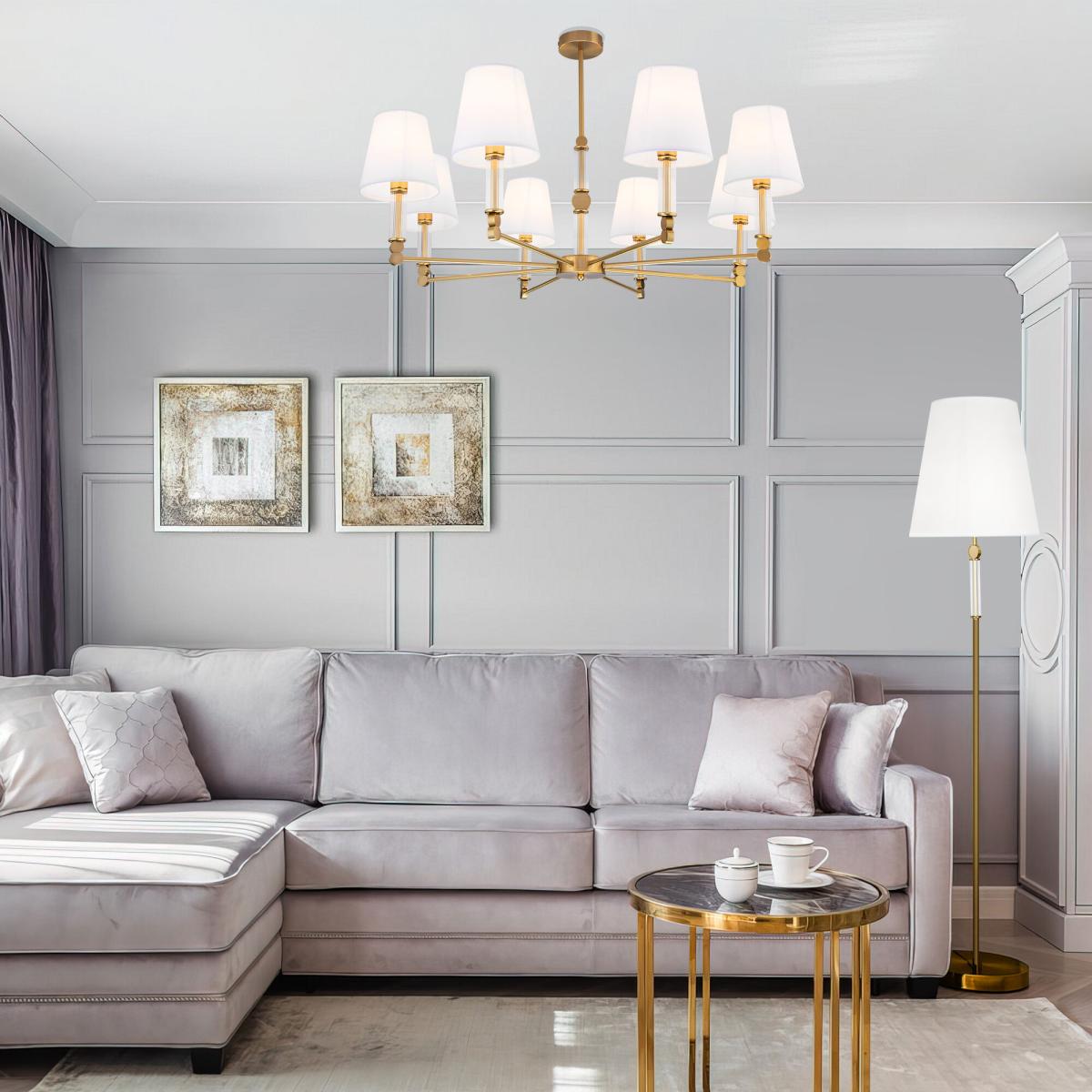 Люстра на штанге Eurosvet Conso 60145/8 латунь Smart a061951 в #REGION_NAME_DECLINE_PP#