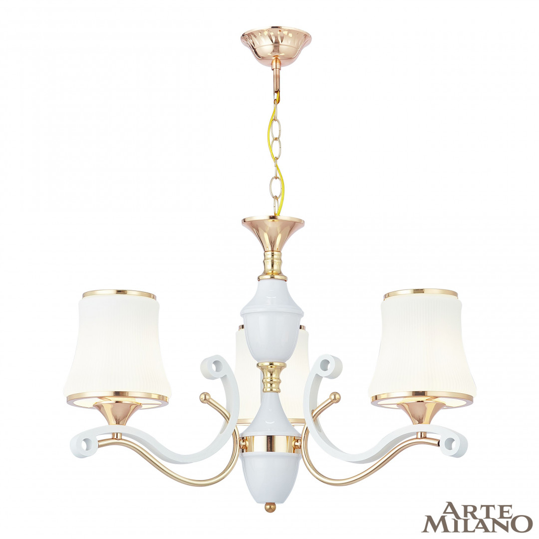 Подвесная люстра Arte Milano Florentia-3987 303987/3 Wh/Gd в Санкт-Петербурге