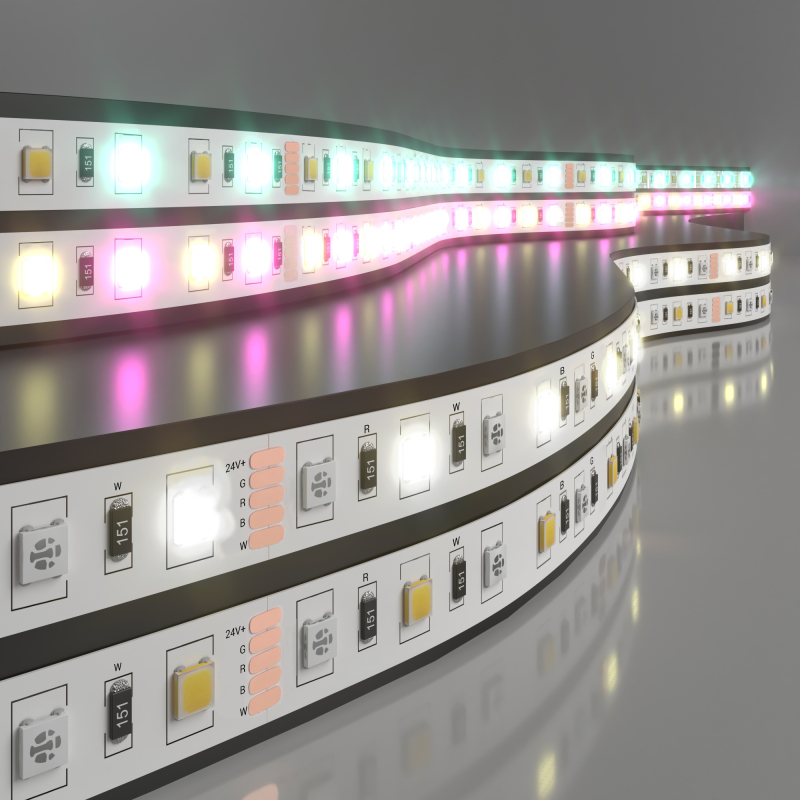Светодиодная лента Elektrostandard 24V 14,4W 60Led 5050+5050 IP20 MIX RGB/дневной белый, 5м 4690389172267 в Санкт-Петербурге