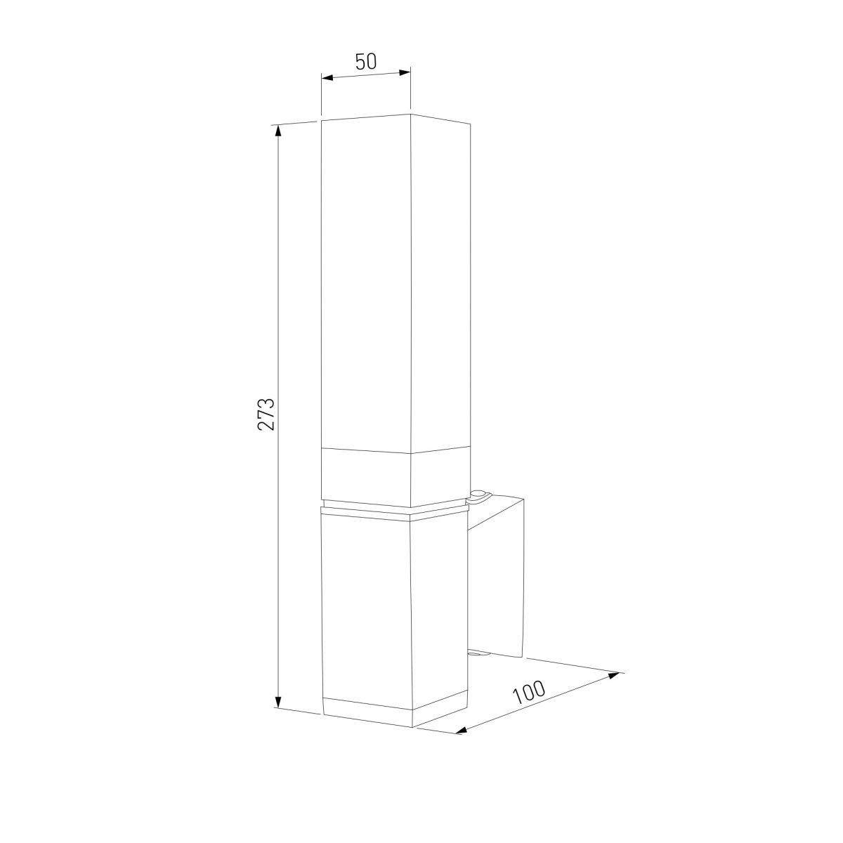 Уличный настенный светильник Elektrostandard 1534 TECHNO LED 3000K чёрный 4690389219191 a072067 в #REGION_NAME_DECLINE_PP#