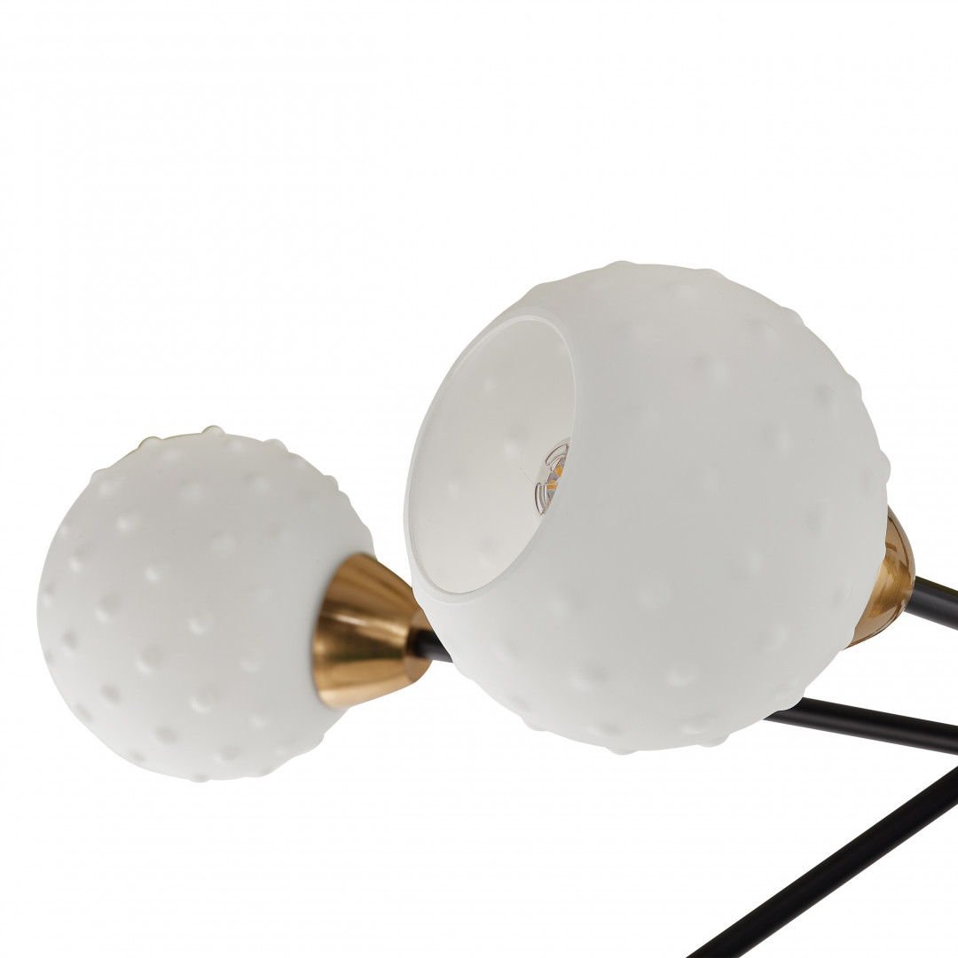 Люстра на штанге Arte Milano Neapolis 278408/8+1 BK/GD в #REGION_NAME_DECLINE_PP#