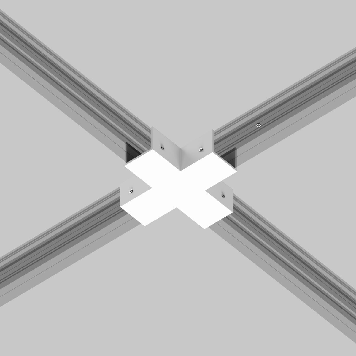 Коннектор X-образный для профиля Maytoni Elasity IP O-TR001-CC-W в Санкт-Петербурге