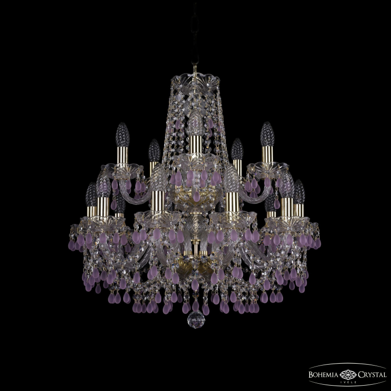 Подвесная люстра Bohemia Ivele Crystal 1410/10+5/195/2d G V7010 в Санкт-Петербурге