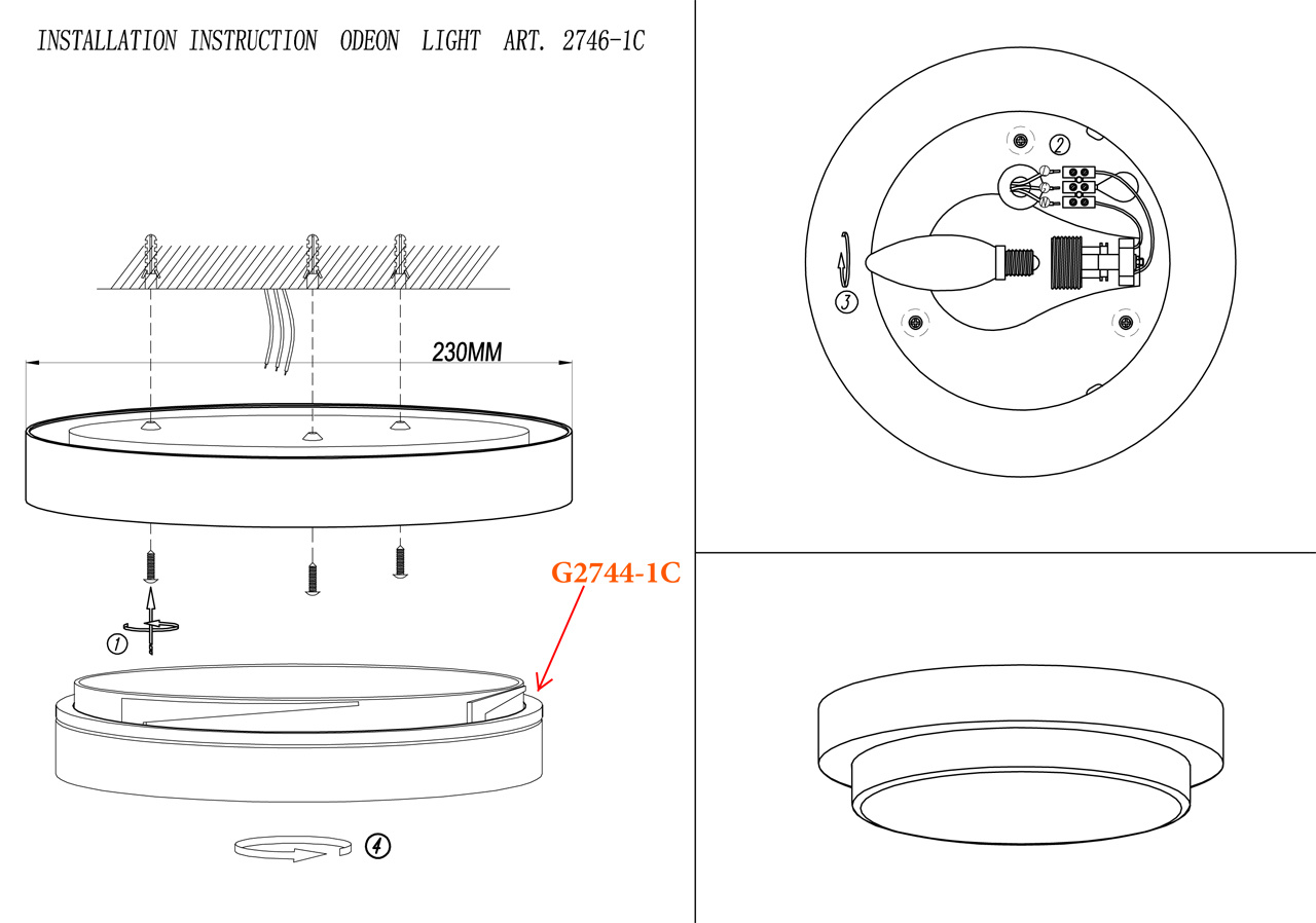 Настенный светильник Odeon Light Holger 2746/1C в Санкт-Петербурге