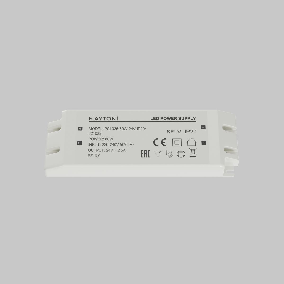 Источник напряжения Maytoni Led Strip PSL025 24В 60Вт IP20 821029 в Санкт-Петербурге