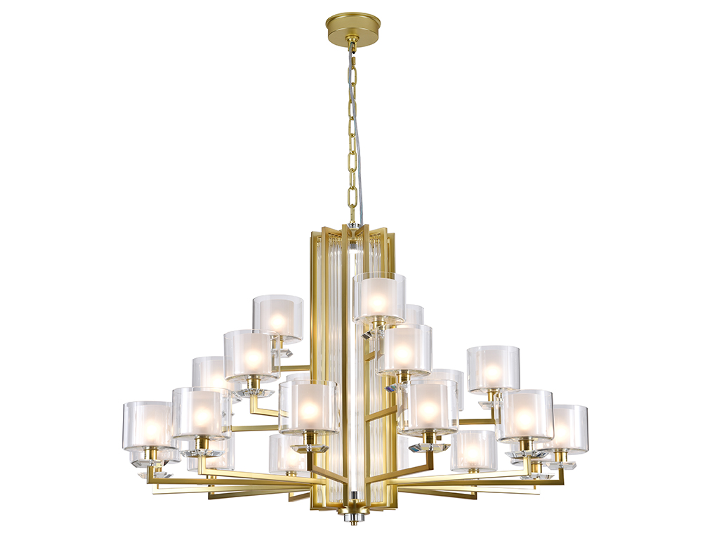 Подвесная люстра Newport 4412+6+3/C mat.gold М0071516 в Санкт-Петербурге