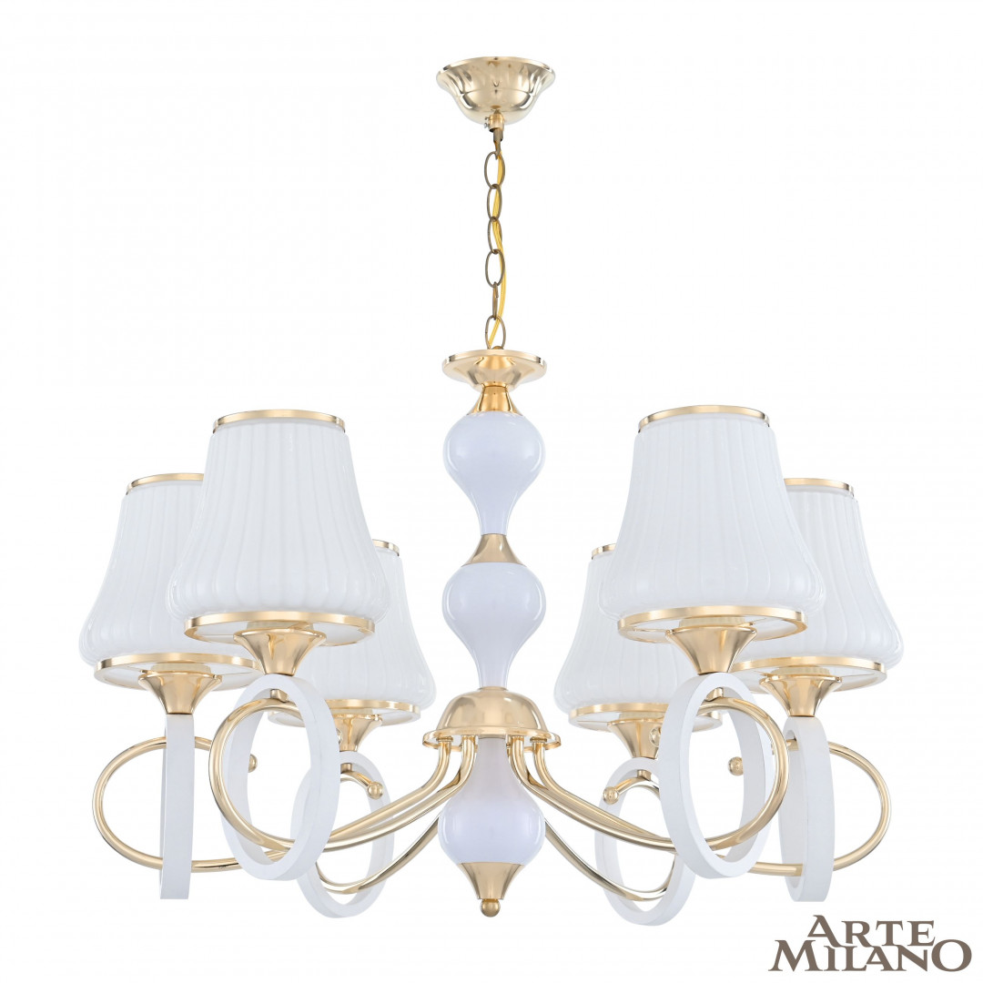 Подвесная люстра Arte Milano Florentia-2387 302387/6 Wh/Gd в Санкт-Петербурге