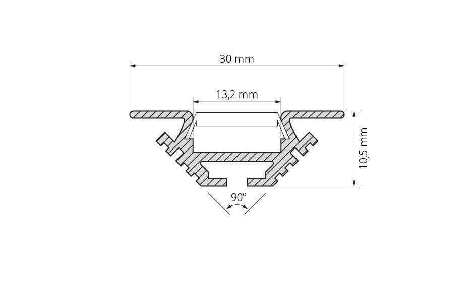 Профиль Arlight PHS-V-2000 ANOD 013212 в Санкт-Петербурге