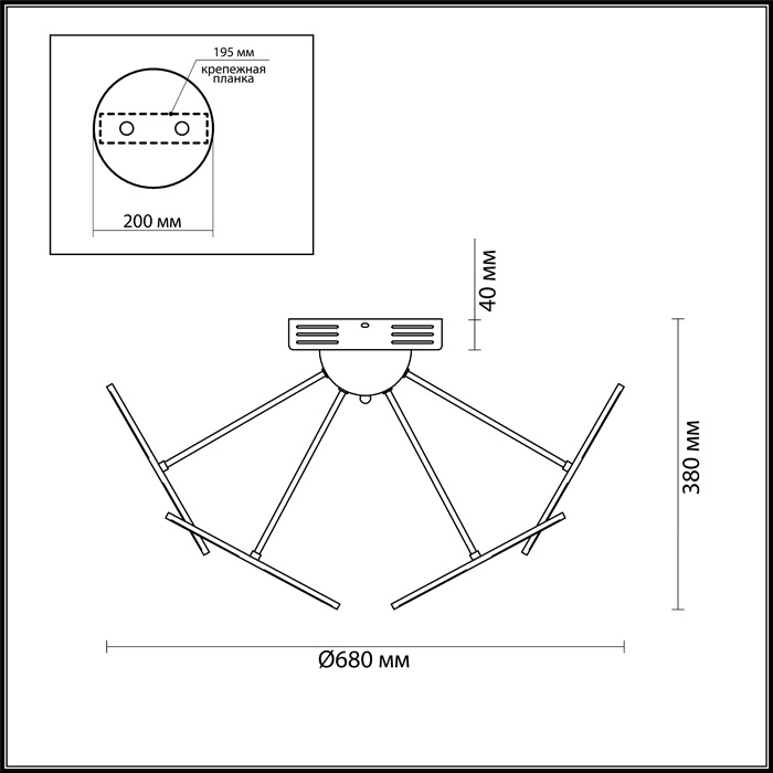 Потолочная светодиодная люстра Odeon Light Spring 4104/60CL в Санкт-Петербурге