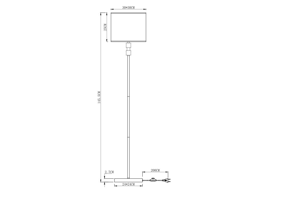 Торшер Arte Lamp North A5896PN-1PB в #REGION_NAME_DECLINE_PP#